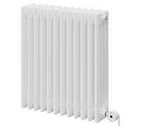 Colosseum Horizontal Digital Thermostatic Electric Quadruple Column Radiator | White | Mild Steel | 600mm x 548mm