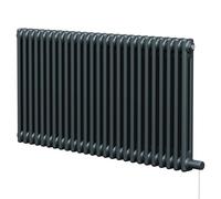 Colosseum Horizontal Electric Double Column Radiator | Anthracite | Mild Steel | 600mm x 1164mm