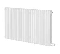 Colosseum Horizontal Electric Double Column Radiator | White | Mild Steel | 600mm x 1164mm