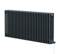 Colosseum Horizontal Electric Quadruple Column Radiator | Anthracite | Mild Steel | 600mm x 1340mm