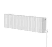 Colosseum Horizontal Electric Quadruple Column Radiator | White | Mild Steel | 300mm x 1164mm