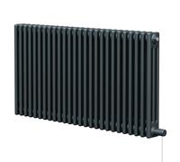 Colosseum Horizontal Electric Triple Column Radiator | Anthracite | Mild Steel | 600mm x 1177mm