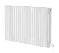 Colosseum Horizontal Electric Triple Column Radiator | White | Mild Steel | 600mm x 999mm
