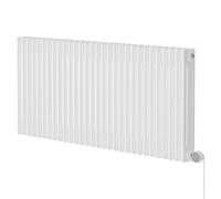 Colosseum Horizontal Wifi Thermostatic Electric Triple Column Radiator | White | Mild Steel | 600mm x 1355mm
