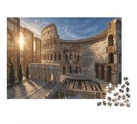Colosseum Rome 1000 Piece Jigsaw As A Gift Mental Relaxation Birthday Present for Mum Senior Leisure Enthusiasts 38x26cm/1000pcs