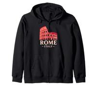 Colosseum Rome Italy Architecture History Vibes Minimalist Zip Hoodie
