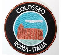 Colosseum Rome Italy Patch 9cm Colosseo Roma Italia Embroidered Iron on Badge Temples Applique Travel Souvenir DIY Bag Backpack T-shirt Jacket Luggage