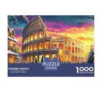 Colosseum_ Rome Jigsaw Puzzles, 1000 Pieces Impossible Puzzle Challenge Toy for Adults& Kids Age 12 Years Up 38x26cm/1000pcs