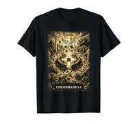 Colossians 1:4 Cross Faith Engraved Christian Art T-Shirt