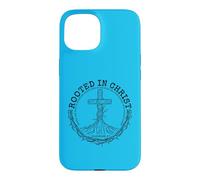 Colossians 2 7 Cross Tree Roots Thorny Vine Graphic Case for iPhone 15