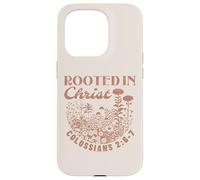 Colossians 2:7 Roots in Christ Scripture Christian Vintage Case for iPhone 15 Pro