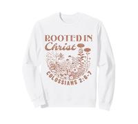 Colossians 2:7 Roots in Christ Scripture Christian Vintage Sweatshirt