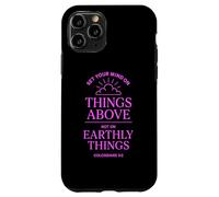 Colossians 3:2 Bible Verse Christian Heaven Things Above God Case for iPhone 11 Pro