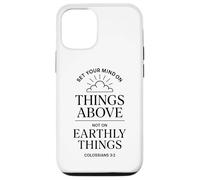Colossians 3:2 Bible Verse Christian Heaven Things Above God Case for iPhone 12/12 Pro