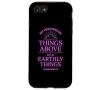 Colossians 3:2 Bible Verse Christian Heaven Things Above God Case for iPhone SE (2020) / 7/8