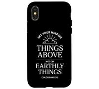 Colossians 3:2 Bible Verse Christian Heaven Things Above God Case for iPhone X/XS