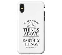 Colossians 3:2 Bible Verse Christian Heaven Things Above God Case for iPhone X/XS