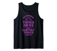 Colossians 3:2 Bible Verse Christian Heaven Things Above God Tank Top