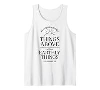 Colossians 3:2 Bible Verse Christian Heaven Things Above God Tank Top