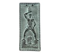 Colossus of Rhodes Ceramic Wall Relief - Handmade Greek Tile Décor - 11.81 in / 30 cm