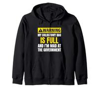 Colostomy Bag Mad At The Government Cringe Terrible Awful Zip Hoodie