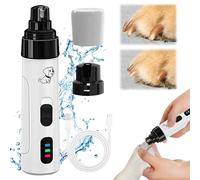 COLOTTE Silent Grind Pro Dog Nail Trimmer, Quiet Electric Dog Nail Clippers, Rechargeable, Super Quiet, White, Compact