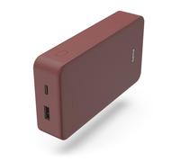 "Colour 20" Power Pack, 20000 mAh, 2 Outputs: USB-C, USB-A, red