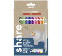 Colour 4-0003-12-1 Pen Set 4.5mm 12 pcs Markers & Correction Pen Set