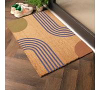 Artsy Mats Colour Abstract Doormat (90 X 60Cm), Brown