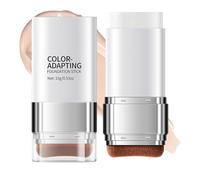 Colour-Adapting Foundation Stick With Built-In Brush - Creamy Formula For Seamless Application And Full Coverage With Natural No-Makeup Finish, Lightweight And Travel-Friendly Design