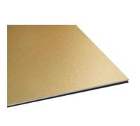 Colour aluminium sheet，Flat Plain Aluminum Plat， Aluminum Plate 1mm Thickness Double Anodized Sandblasted Multicolor Pack Of 2 100/200/300mm(Gold,1.0x100X100mm)