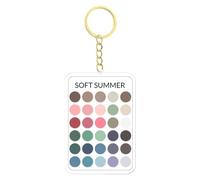 Colour Analysis Key Chain Soft Summer Colour Palette Keyring Acrylic