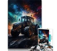 Colour Art Tractor 1000 Piece Jigsaw Puzzles for Teenagers Gifts,Stress Reliever Difficult Challenge Enhance Love between Couples 50x75cm