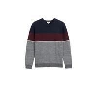 Colour Block Knit Sweater Tom Tailor Bleu 3XL