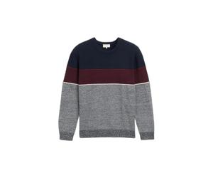 Colour Block Knit Sweater Tom Tailor Bleu 3XL