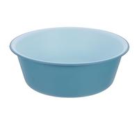 Colour Block Portable Plastic round Washing Basin for Face and Fruit | Blue White Finish, Easy Maintenance Surface, Space-saving Shape for Kitchen and Laundry Use