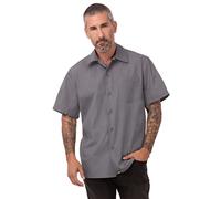 Colour by Chef Works B179-S Cool Vent Chefs Shirt, Small, Grey