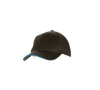 Colour by Chef Works BCCT-BLU-0 Cool Vent Baseball Cap, Blue Trim, One Size, Black