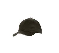 Colour by Chef Works BCCT-GRY-0 Cool Vent Baseball Cap, Grey Trim, One Size, Black
