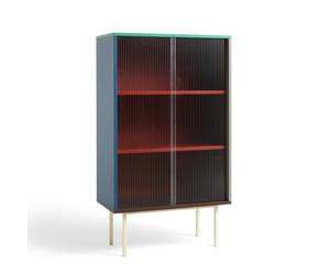 Colour Cabinet Cabinet With Glass Doors High Multicolored