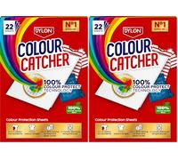 Colour Catcher Colour Protection Sheets (2 pack x 22 sheets), Colour Catcher Sheets for Mixed Colour Washes to Avoid Colour Run Accidents, Made of 100% Naturally-Derived & Biodegradable Fibers