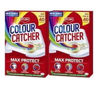Colour Catcher Complete Action+ Laundry Sheets, Helps to Prevent Colour Run and Protects Brightness - 40 Sheets (Pack of 2)