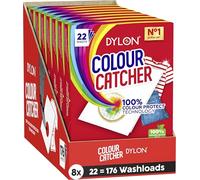 Colour Catcher Sheets for Mixed Colour Washes to Avoid Colour Run Accidents, Made of 100% Naturally-Derived and Biodegradable Fibres - 176 Sheets