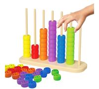 Colour Challenge Stack Game, Educational Colour Match Stack Game, Funny Color Challenge Stacks Puzzle Games, Large Colours Ring Pile Brain Stacker Games, for Kids Adults