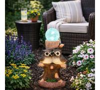 Streetwize Solar Owl Multi Colour Ball Light One Size Brown