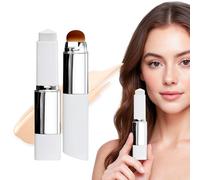 Colour Changing Foundation, 2-in-1 Dual Ended Concealer Stick, Lightweight Hydrating Matte Stick Foundation with Detachable Brush, Full To Medium Coverage Base Makeup, for All Skin Types (Natural)
