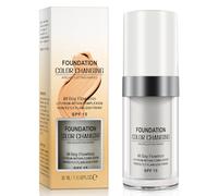 Colour Changing Foundation 30 mL, Flawless Colour Changing Warm Skin Tone, Moisturizing Foundation Makeup, Naturally, Long Lasting for Face Makeup, Waterproof Liquid