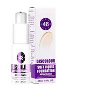 Colour Changing Foundation, 30 ml Waterproof BB Cream, Brightening Cosmetic Tool with Strong Effect, Smoothing Utility with Smooth Texture, Accessory with Modern Style, Makeup Solution 30 ml
