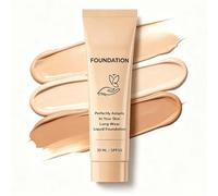 Colour Changing Foundation 30ml, Hydrating Long Wear Foundation for Mature Skin, Adaptive Shifting Tone Liquid Makeup Base Full Coverage Facial Make Up