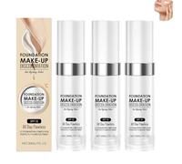 Colour Changing Foundation, Color Changing Foundation Makeup Base Moisturizing Liquid Foundation for Women, Sunscreen Serum Spf 15, Long Lasting Color True Match for Face, Even Tone (3 Pcs)